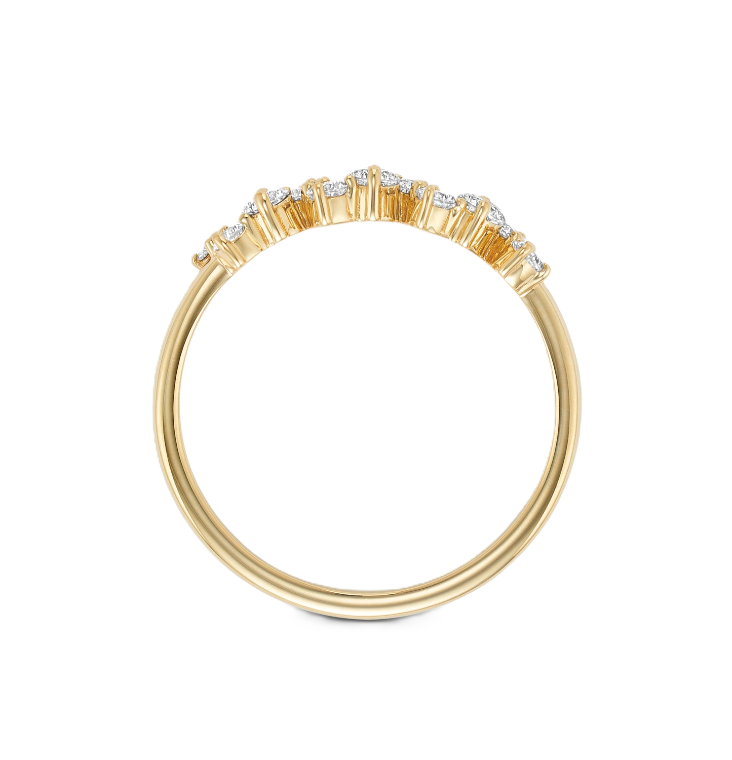 Short Cluster Diamond Pavé Ring - Prime & Pure