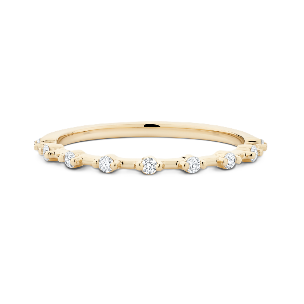Shared-Prongs Diamond Wedding Ring - Prime & Pure