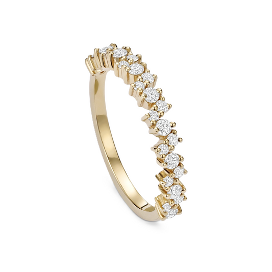 Diamond Cluster Wedding Ring - Prime & Pure
