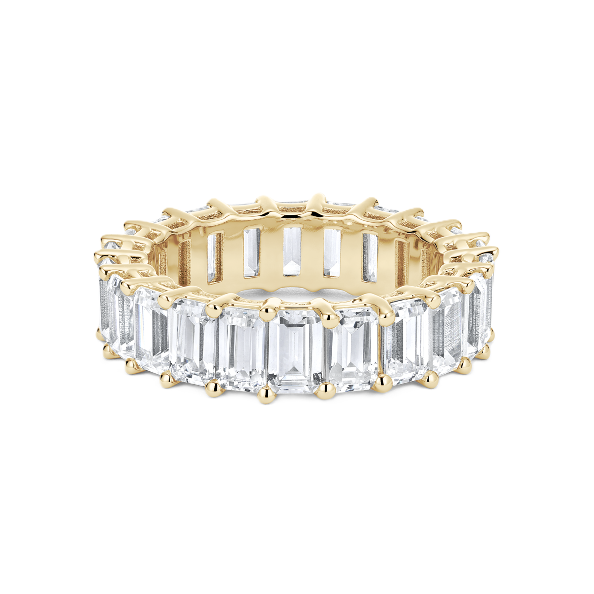 Emerald-Cut Full-Eternity Ring - Prime & Pure