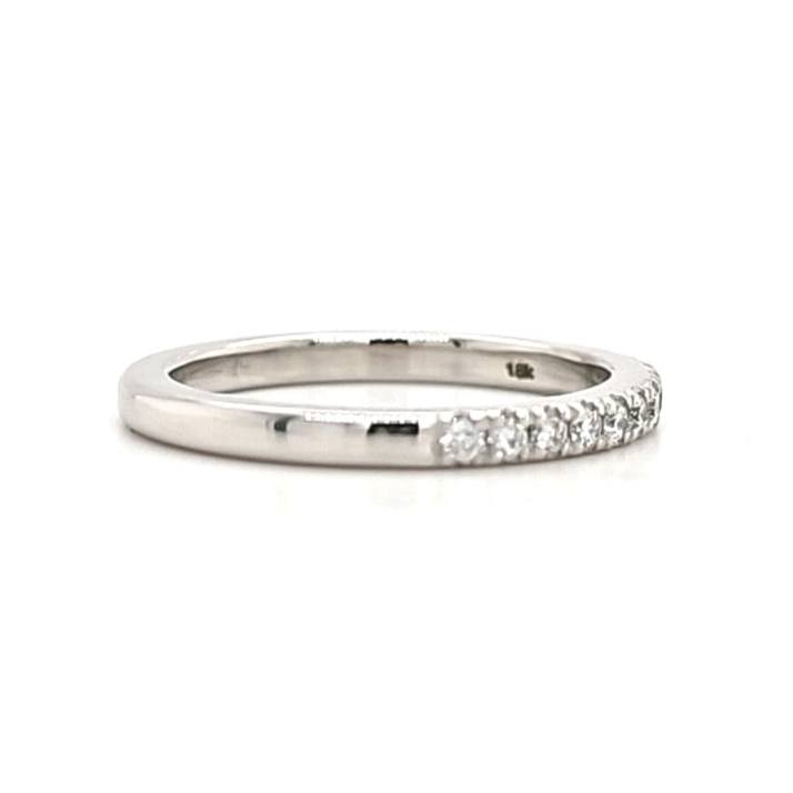 Alinta - Round Diamond Half Set Pave Band - Prime & Pure