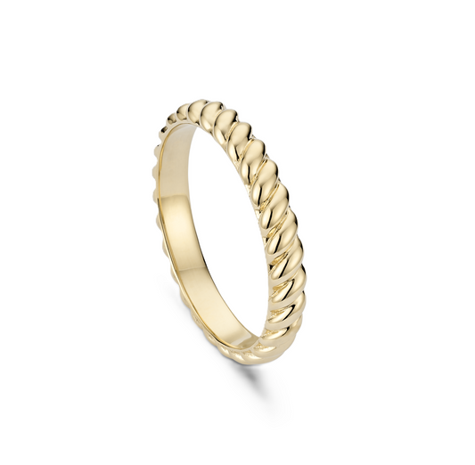 Frankie - Twisted Gold Ring - Prime & Pure