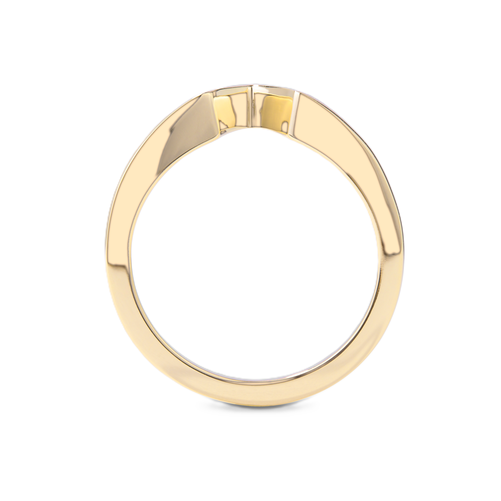 Violette- V-Curved Wedding Ring - Prime & Pure