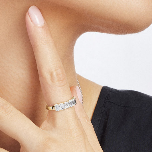 Emerald-Cut Diamond Ring - Prime & Pure