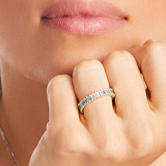 Eternity Ring with Baguette Diamonds - Prime & Pure