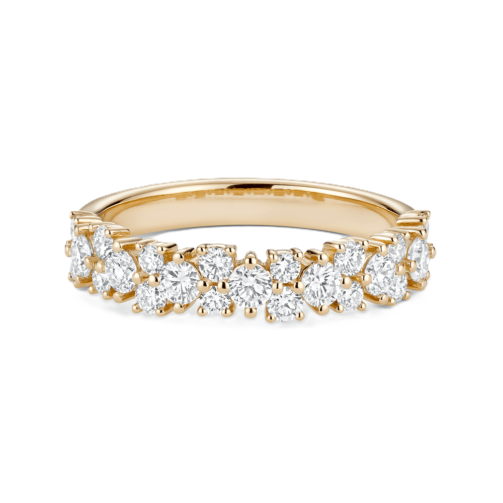 Interlocking Diamond Half-Eternity Ring - Prime & Pure