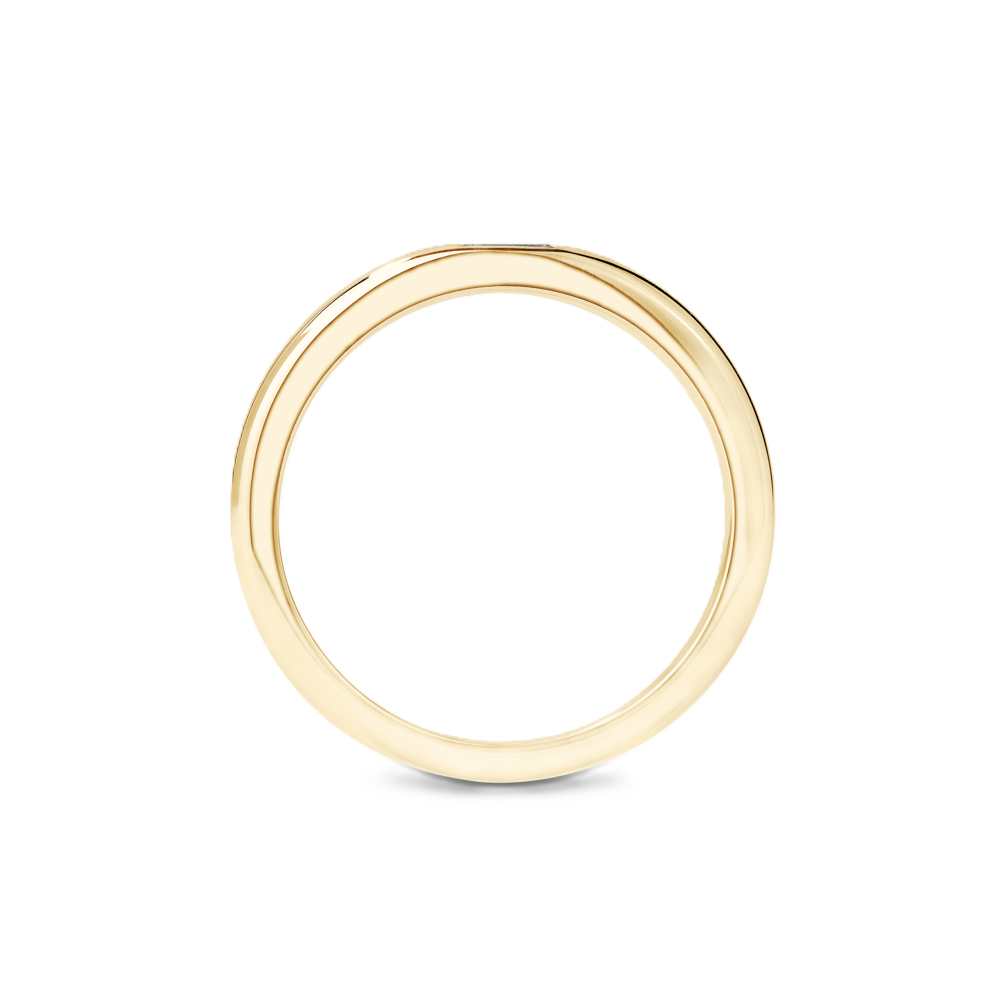 Wedding Ring with a Baguette Diamond - Prime & Pure
