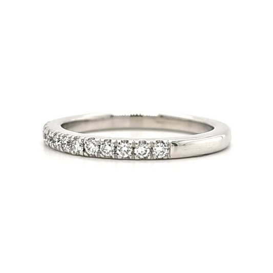 Alinta - Round Diamond Half Set Pave Band - Prime & Pure