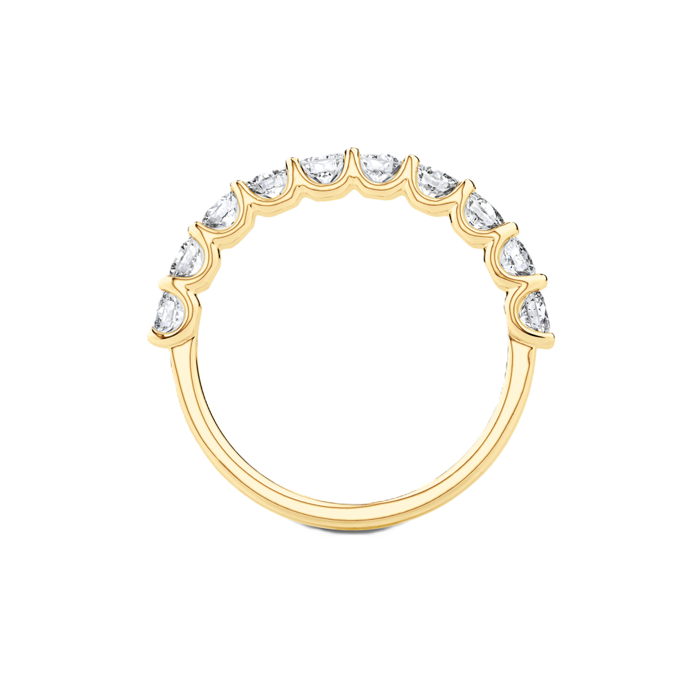 Round Diamond Semi-Eternity Ring - Prime & Pure