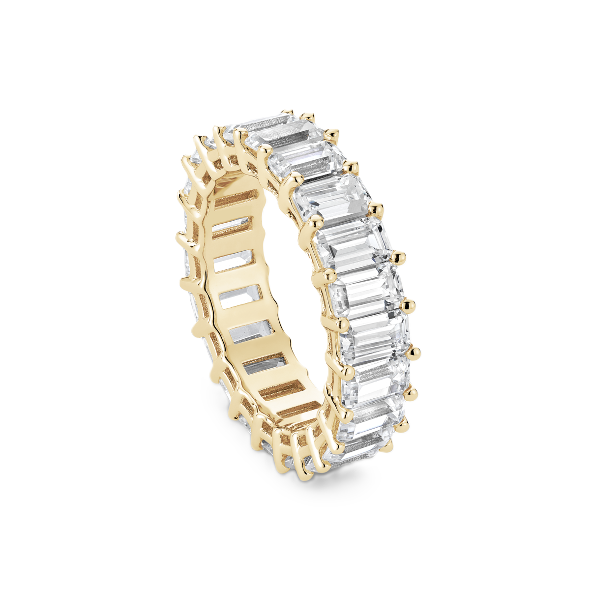 Emerald-Cut Full-Eternity Ring - Prime & Pure