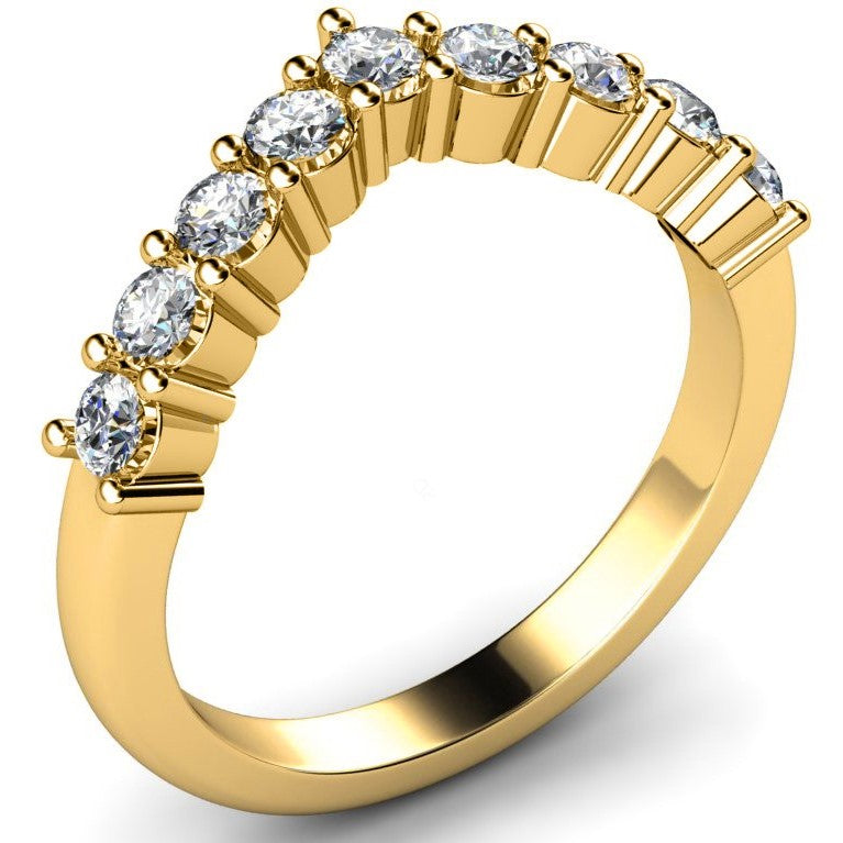 Shared Prong Diamond Wedding Band - Prime & Pure