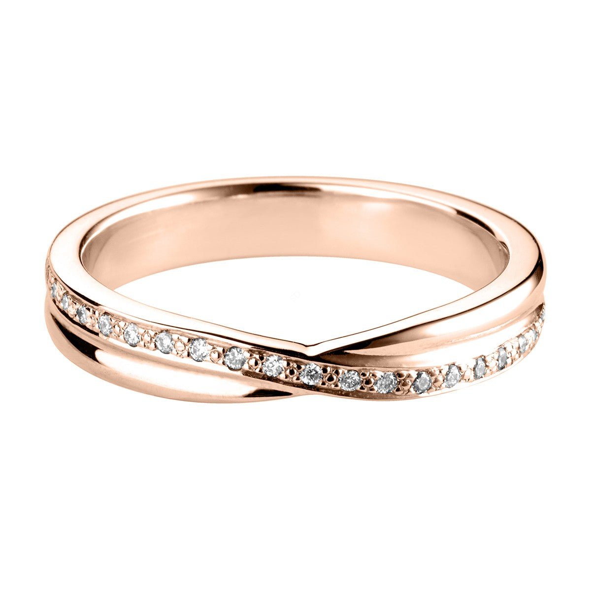 Infinity Shape Round cut Diamond Band Ring - Prime & Pure