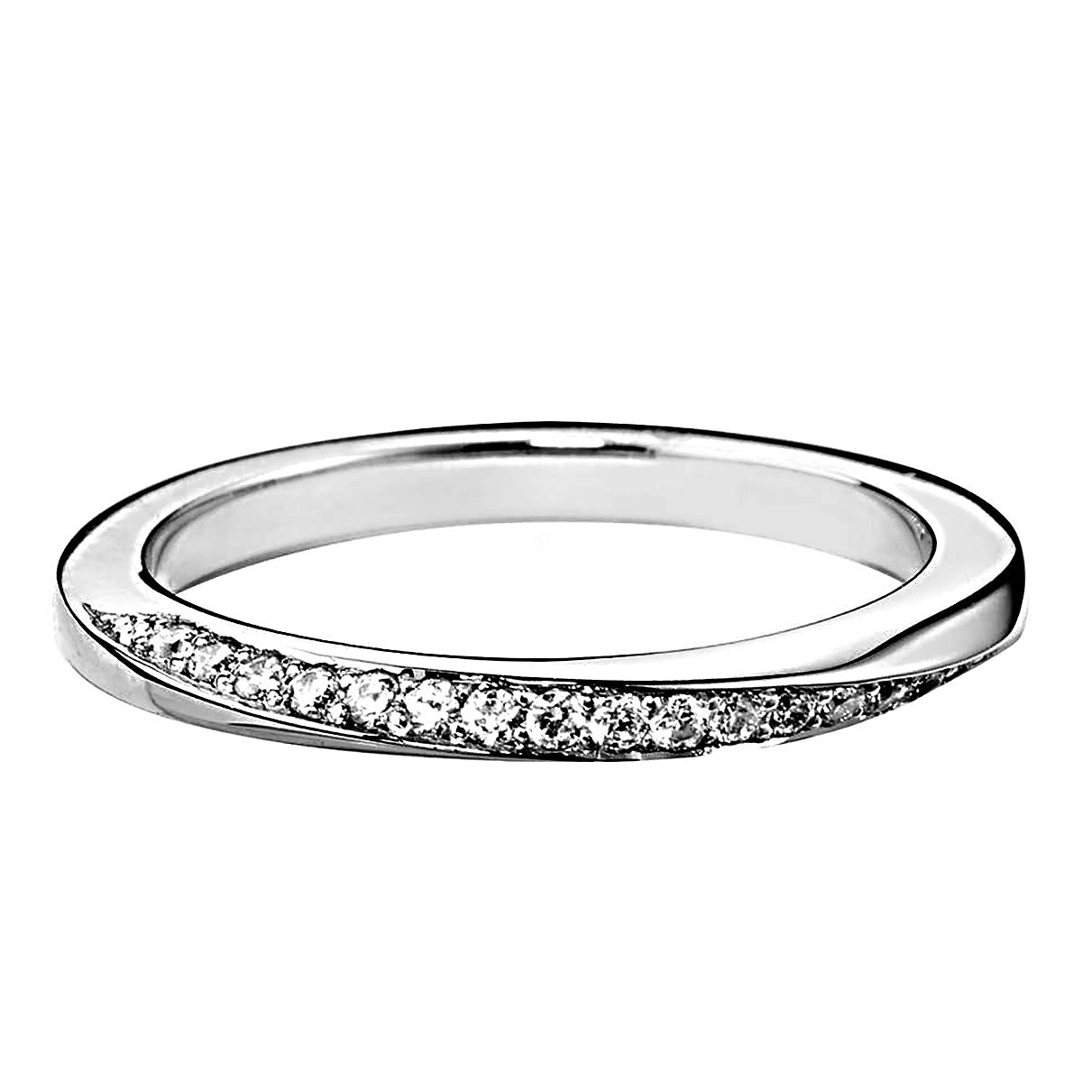 Twisted Round cut Diamond Eternity Ring - Prime & Pure
