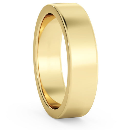 Flat Wedding Ring - 5mm width - Prime & Pure