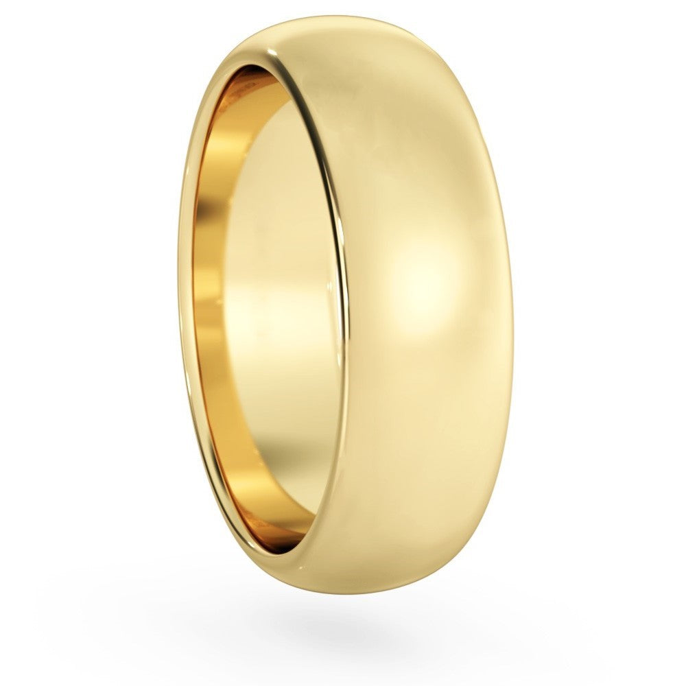 D-Cut Wedding Ring - 6mm width - Prime & Pure