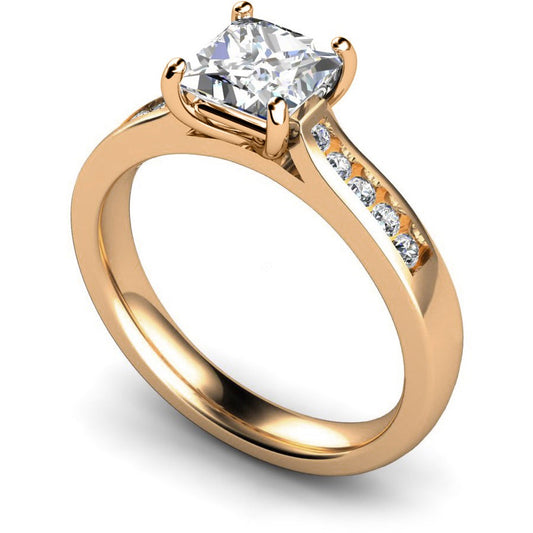 Princess Cut Diamond Pave Bands Ring St7 - Prime & Pure