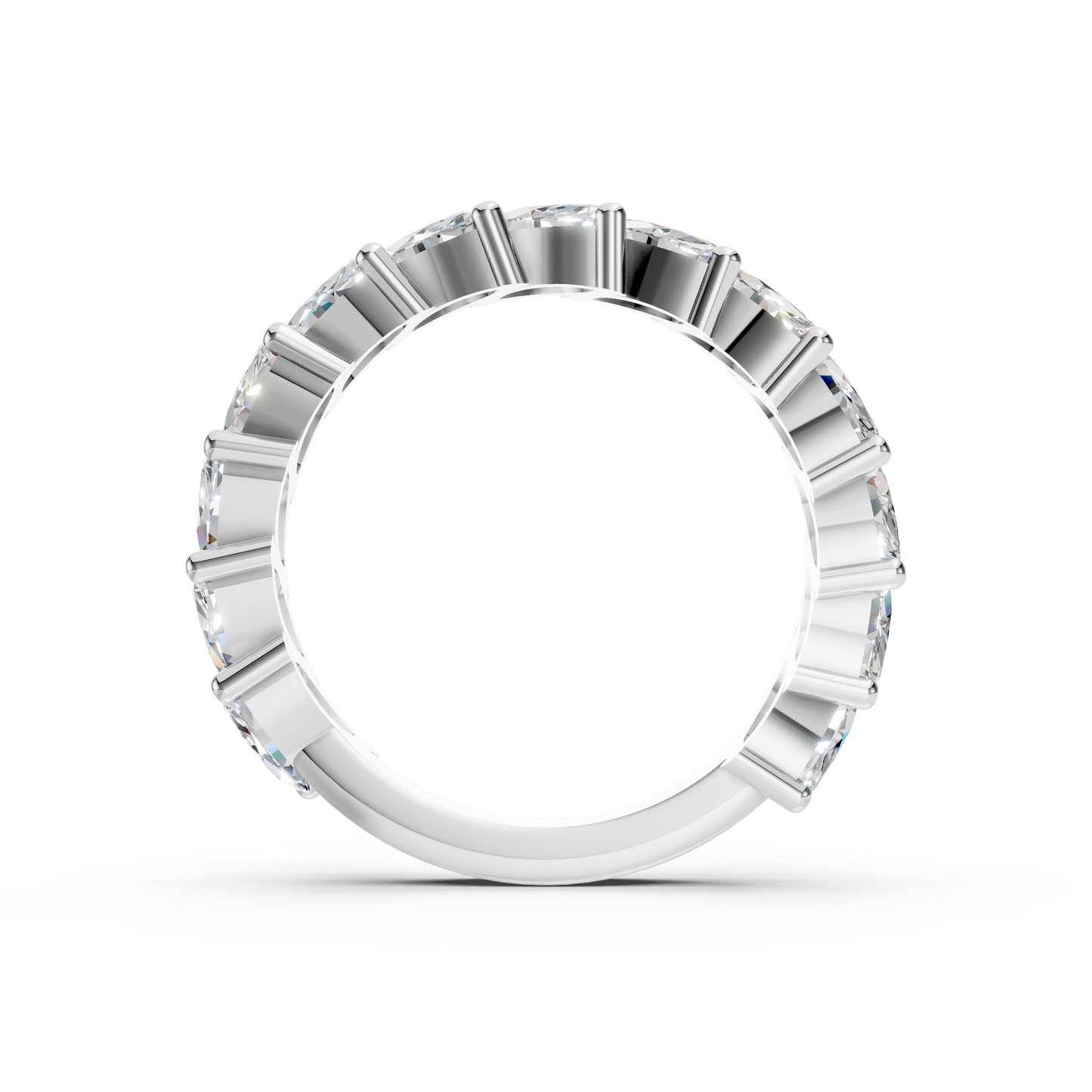 Clara - Diagonal Marquise Diamond Wedding Ring