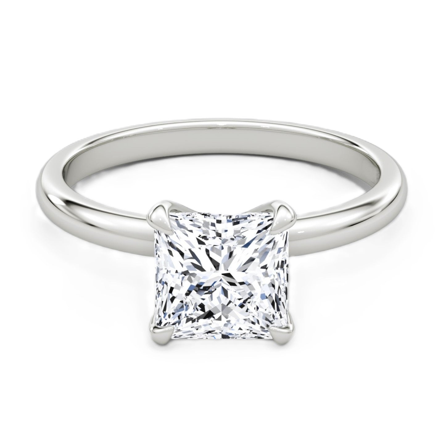 Princess Cut Diamond Solitaire Ring - Prime & Pure