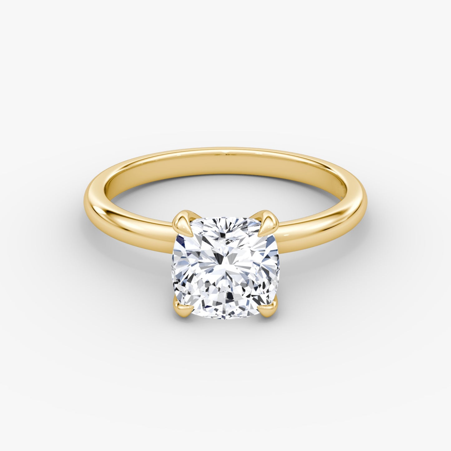 Cushion Cut Diamond Solitaire Ring - Prime & Pure
