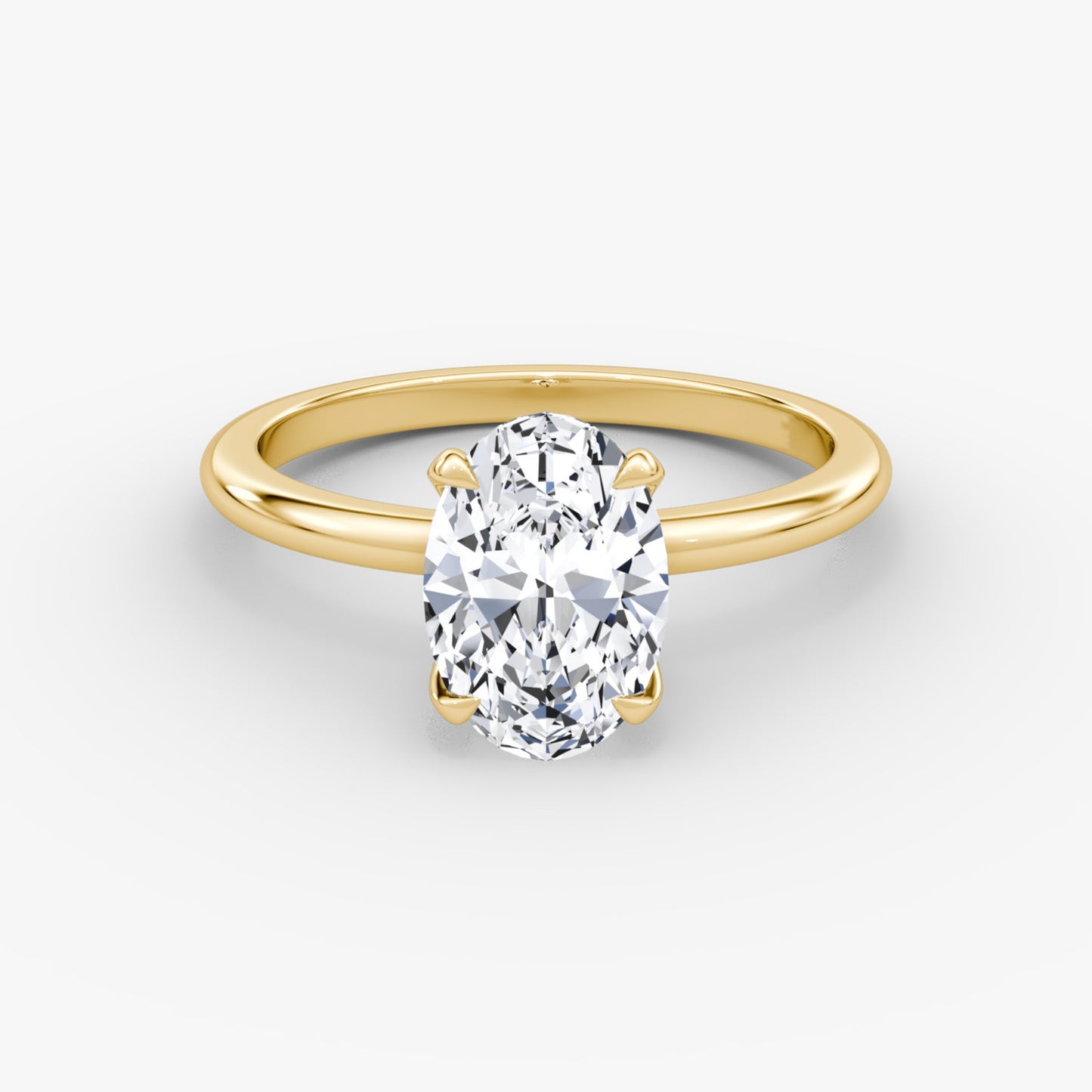 Oval Cut Diamond Solitaire Ring - Prime & Pure