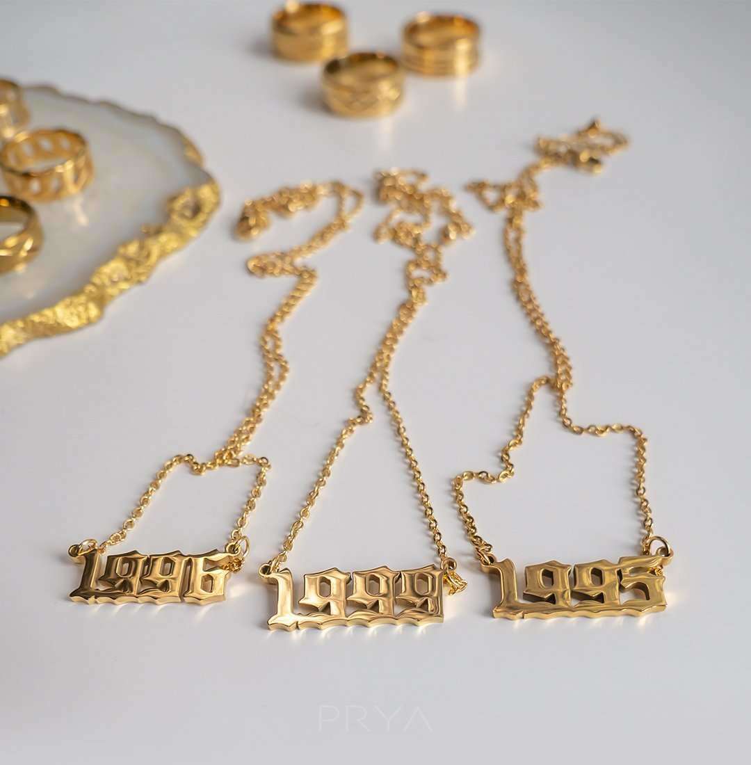 Birth year Necklace - Prime & Pure