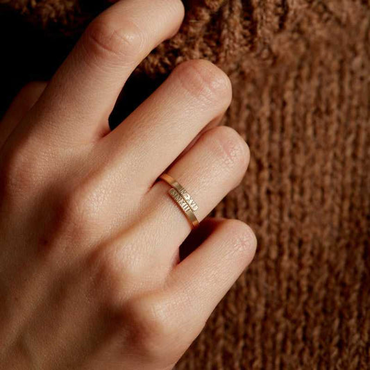 Engraved Double Name Ring - Prime & Pure