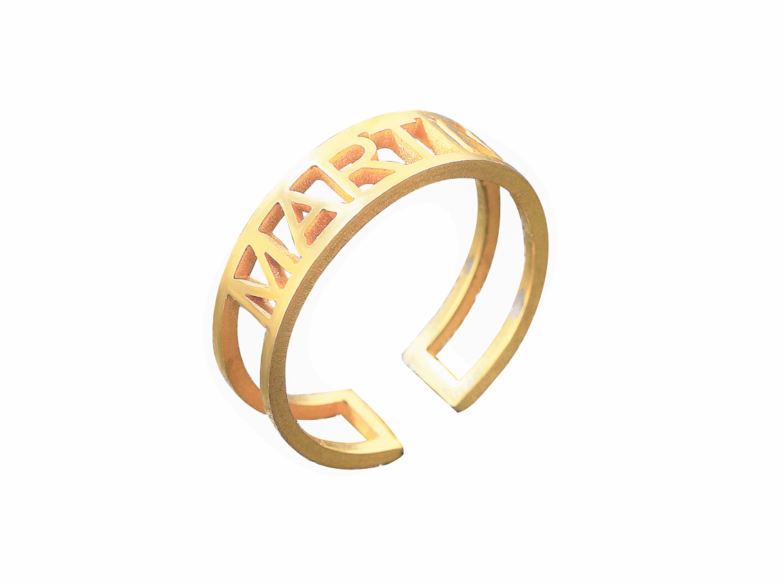 Customized Name Band Ring - Prime & Pure