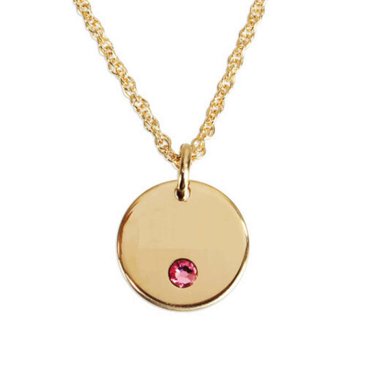 Circle Name Birthstones Necklace - Prime & Pure