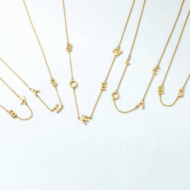 Spaced Letters Name Necklace - Prime & Pure