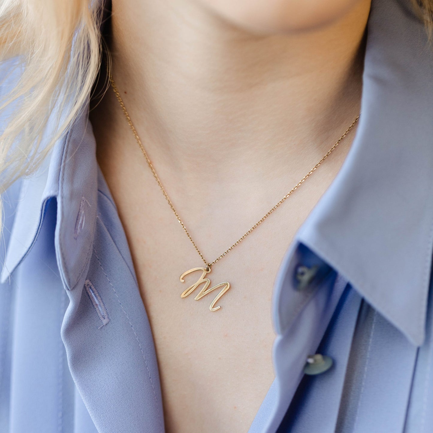 Monogram Custom Letter Necklace - Prime & Pure