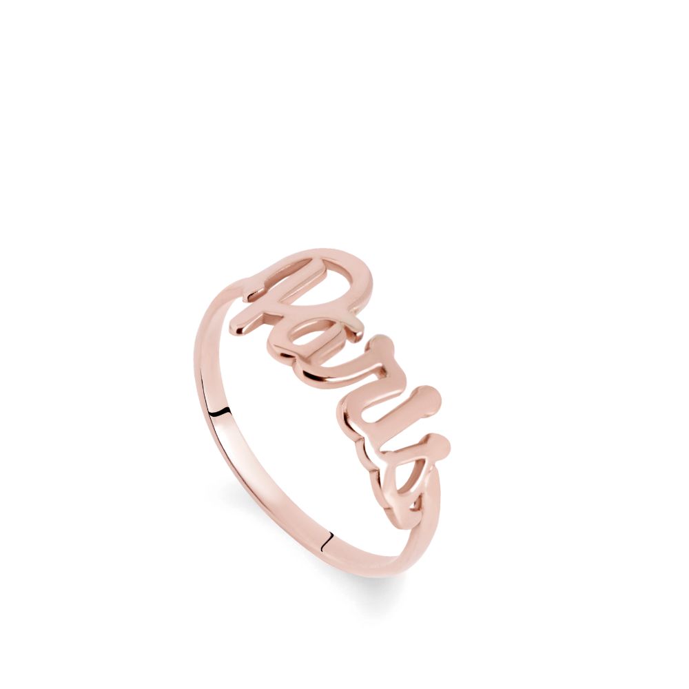 Calligraphy Name Custom Ring - Prime & Pure