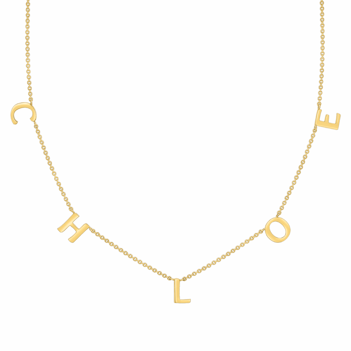 Spaced Letters Name Necklace - Prime & Pure