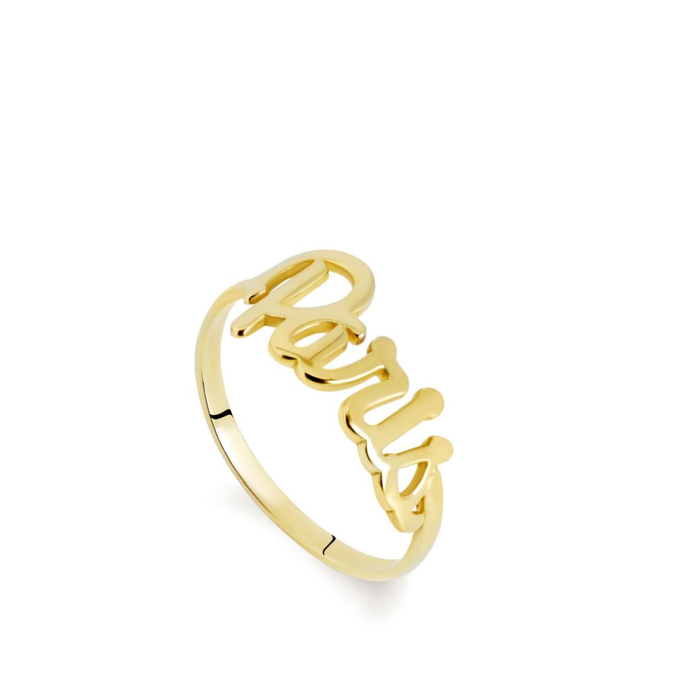 Calligraphy Name Custom Ring - Prime & Pure