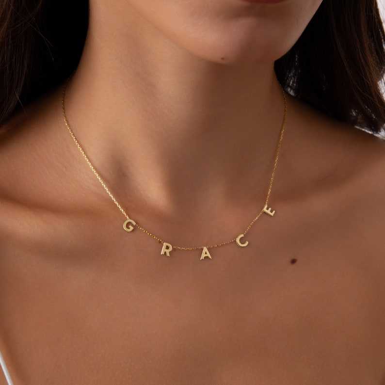 Spaced Letters Name Necklace - Prime & Pure