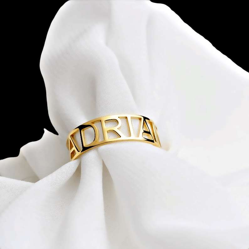 Customized Name Band Ring - Prime & Pure