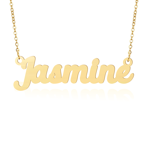 Prime Pure 9K Yellow Gold Name Necklace Jasmine