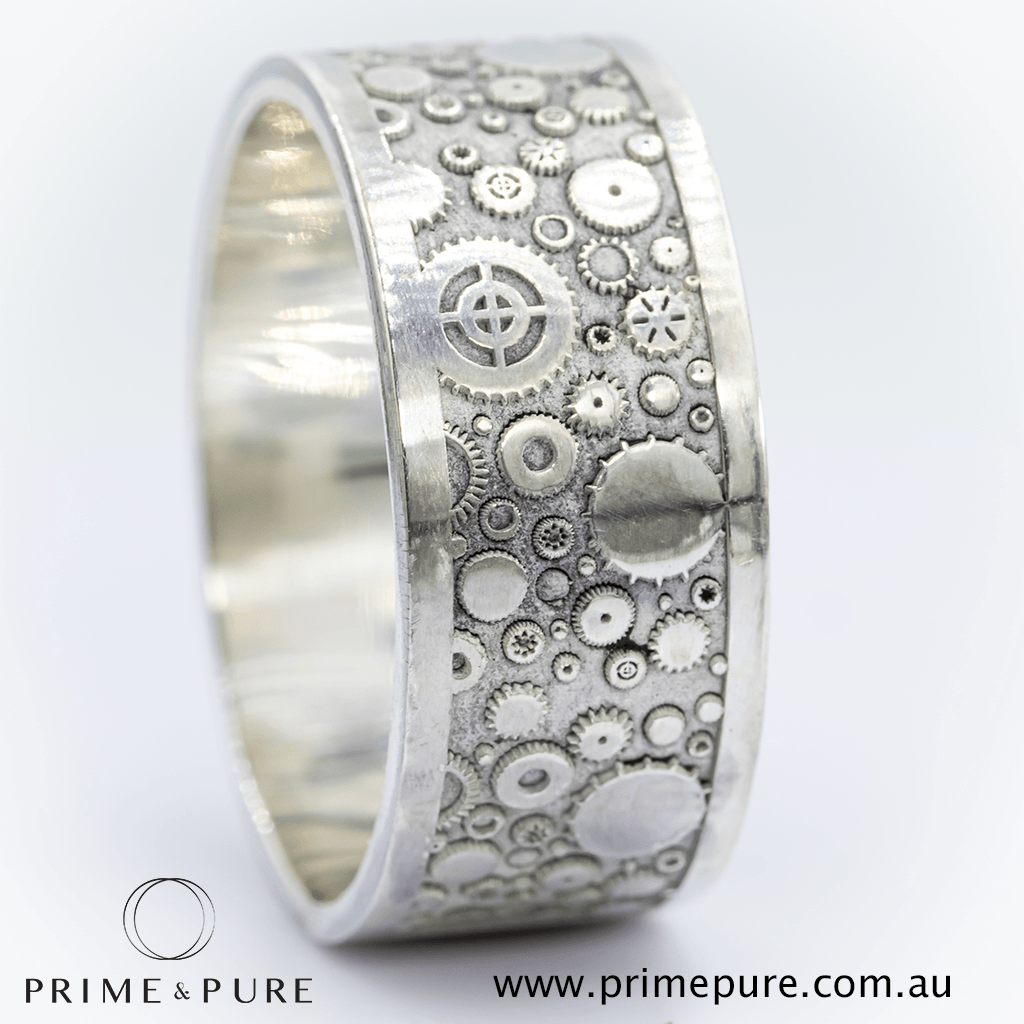 Mechanical Gears Engagement Ring - Prime & Pure