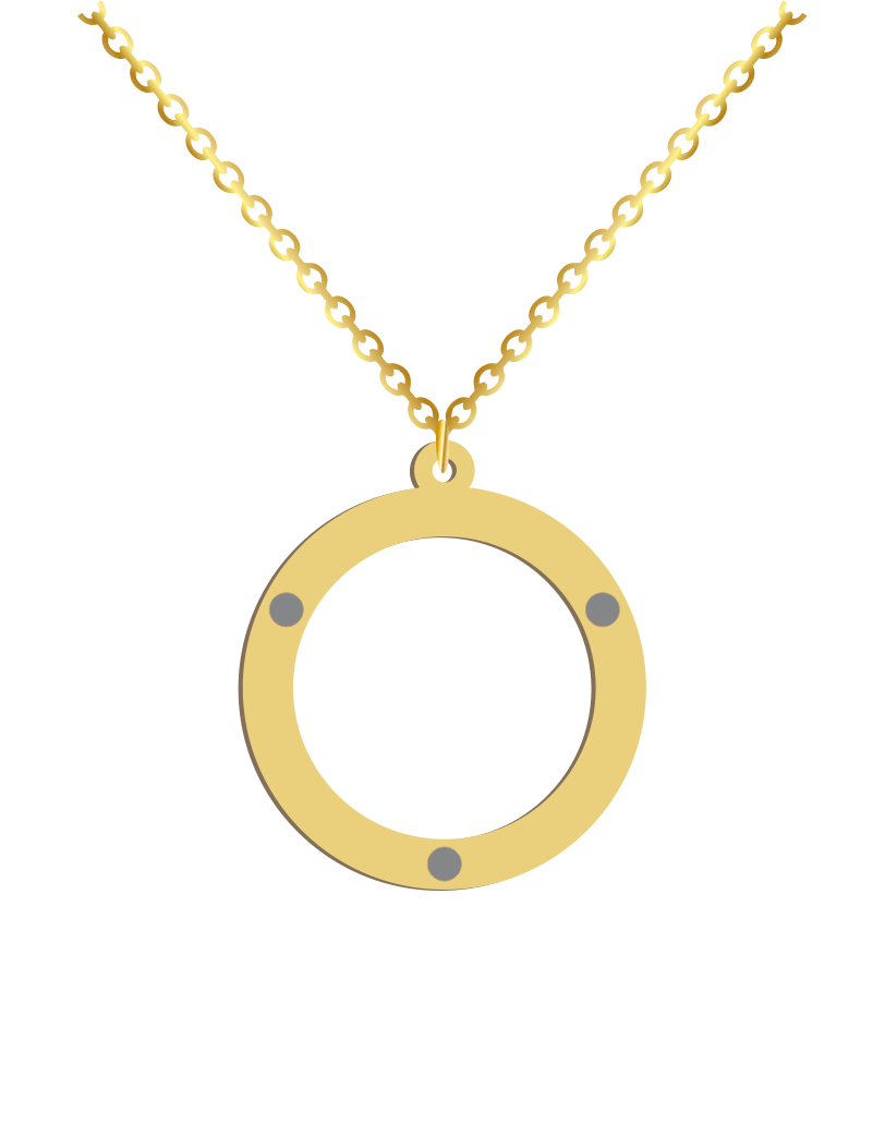 Circle online name necklace