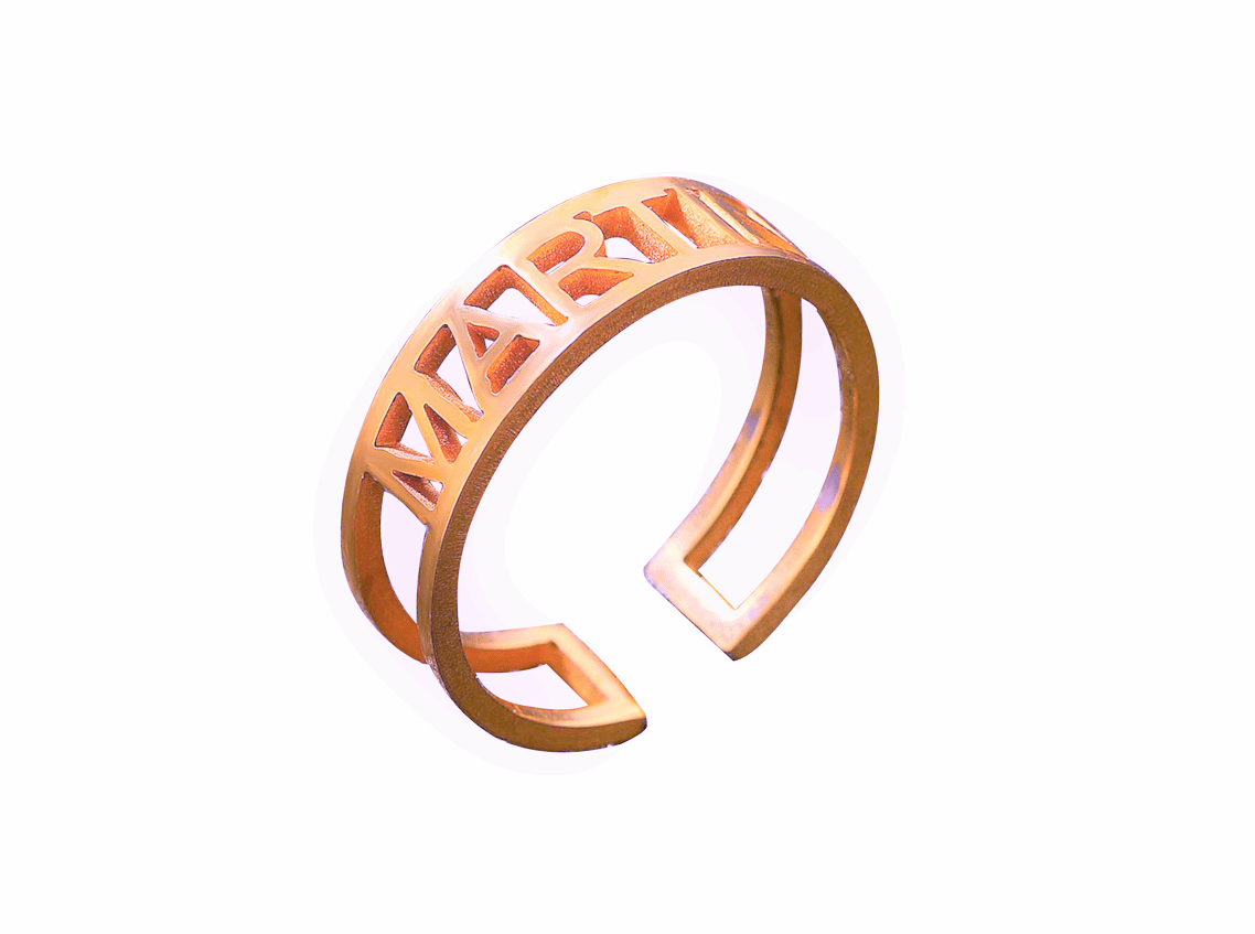 Customized Name Band Ring - Prime & Pure