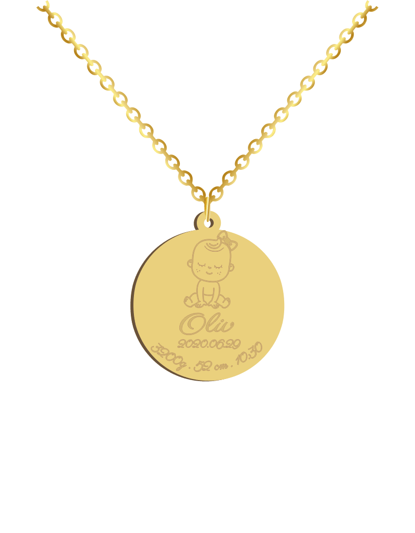 Baby girl gold chain on sale