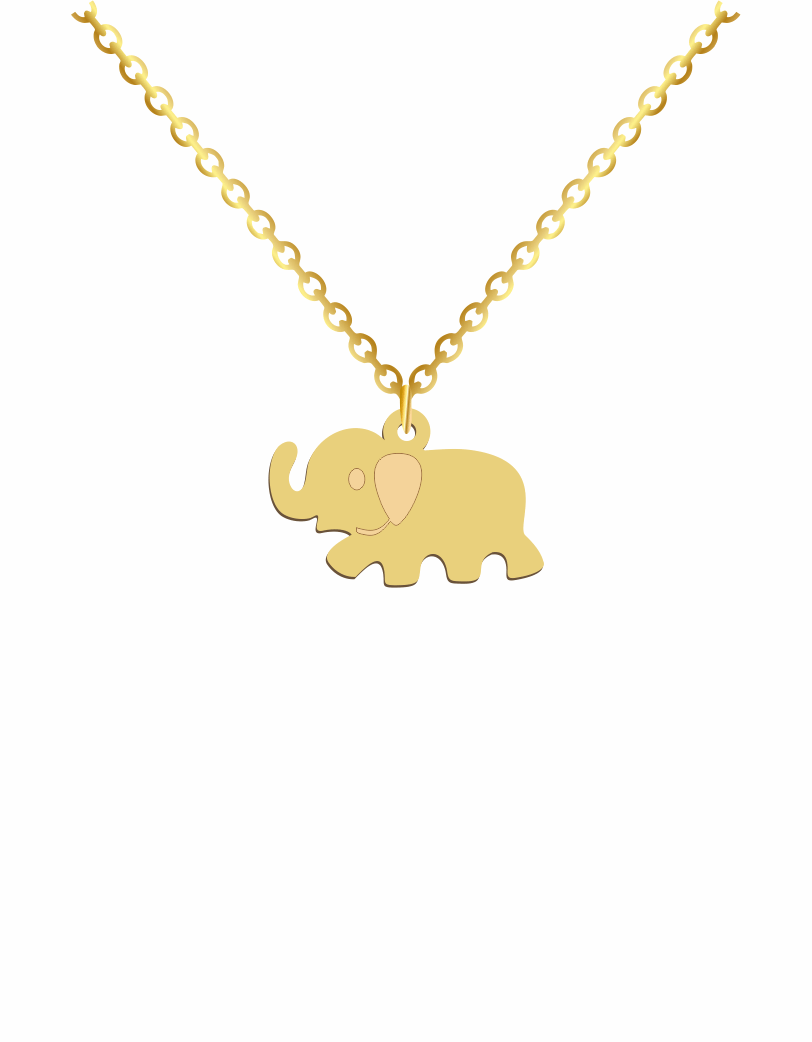 Baby Elephant Necklace a beautiful gift to make for your babies