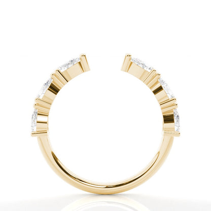 Pear diamond Open Wedding Band - Prime & Pure