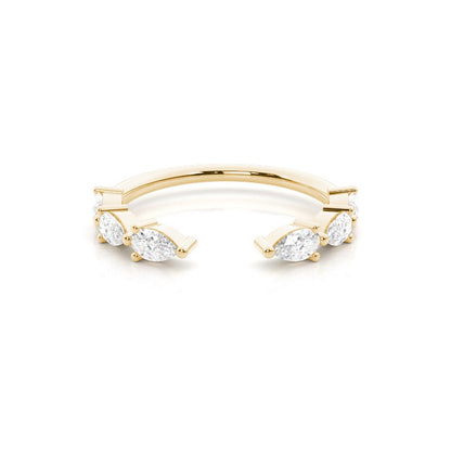 Pear diamond Open Wedding Band - Prime & Pure