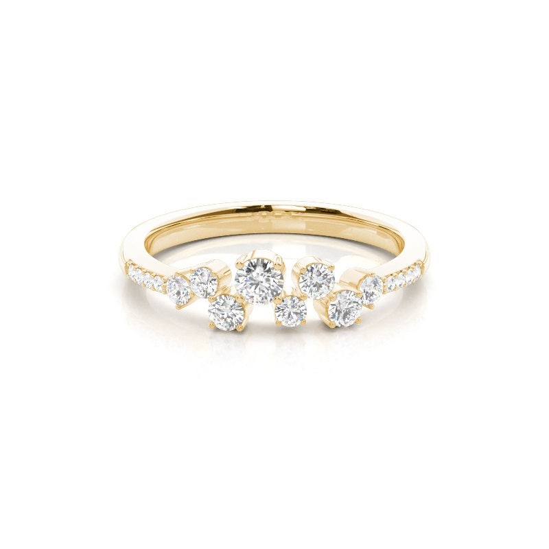 Rounds Prong Set Diamond Wedding Ring - Prime & Pure