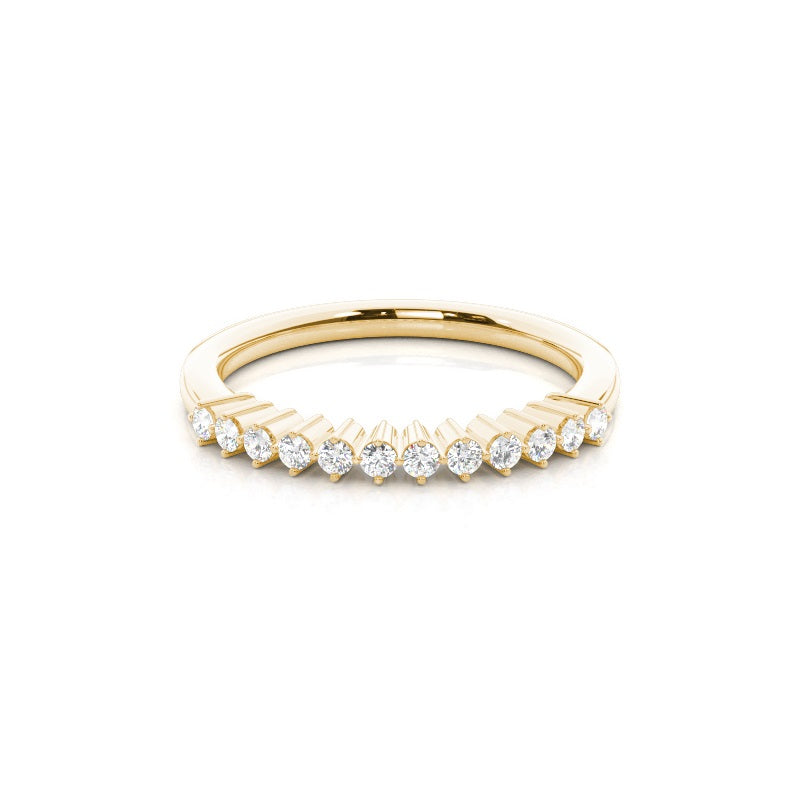 Prong Set Diamond Half Eternity Ring - Prime & Pure