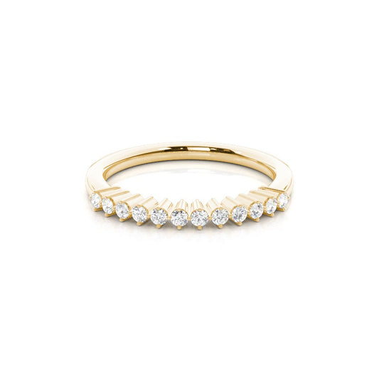 Prong Set Diamond Half Eternity Ring - Prime & Pure