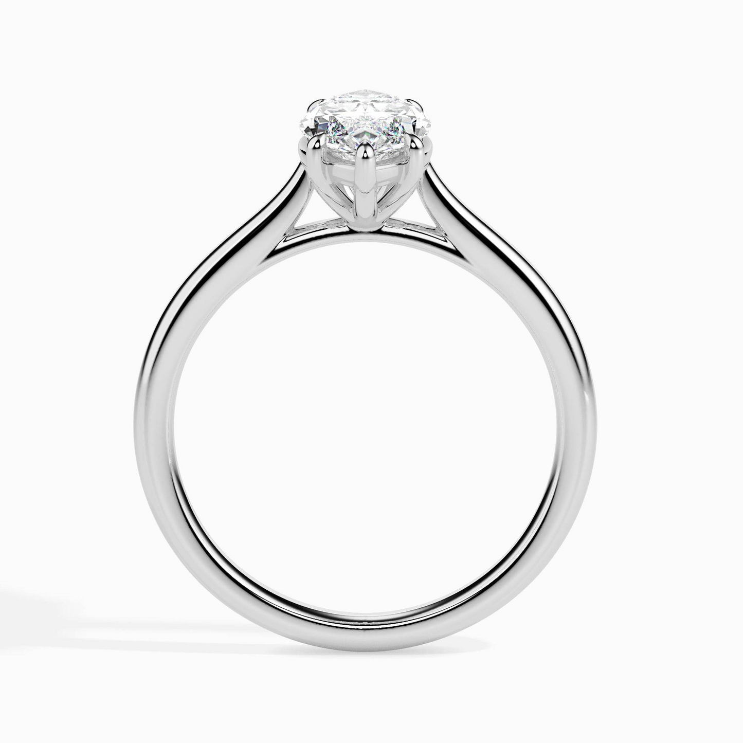 1ct D-VS1 Marquise Lab grown Diamond Solitaire ring in 18k Gold