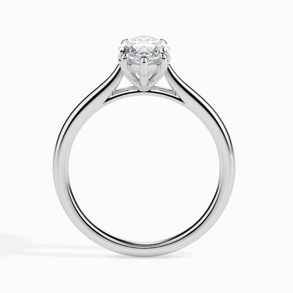 1ct D-VS1 Marquise Lab grown Diamond Solitaire ring in 18k Gold
