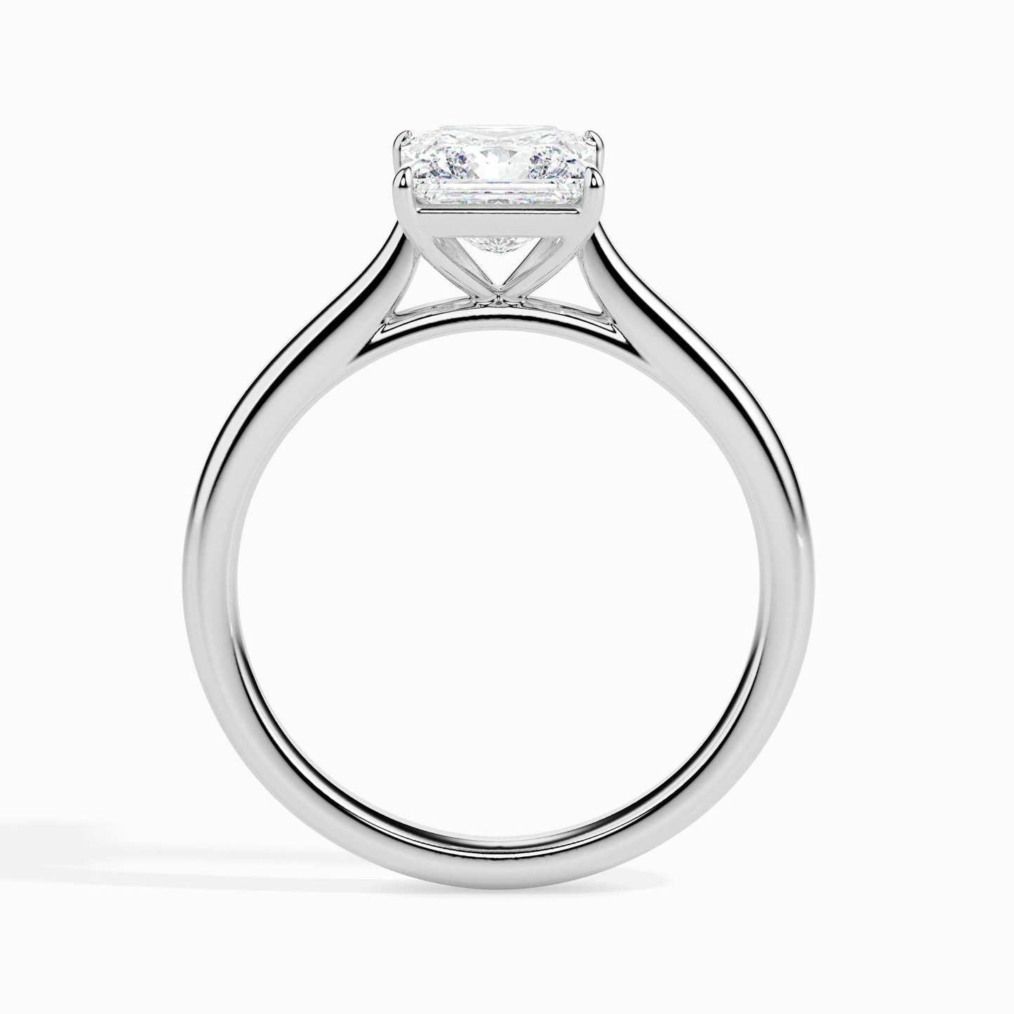 1ct D-VS1 Princess Lab grown Diamond Solitaire ring in 18k Gold