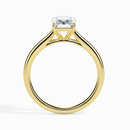 1ct D-VS1 Radiant Lab grown Diamond Solitaire ring in 18k Gold
